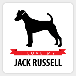 I Love My Jack Russell Sticker